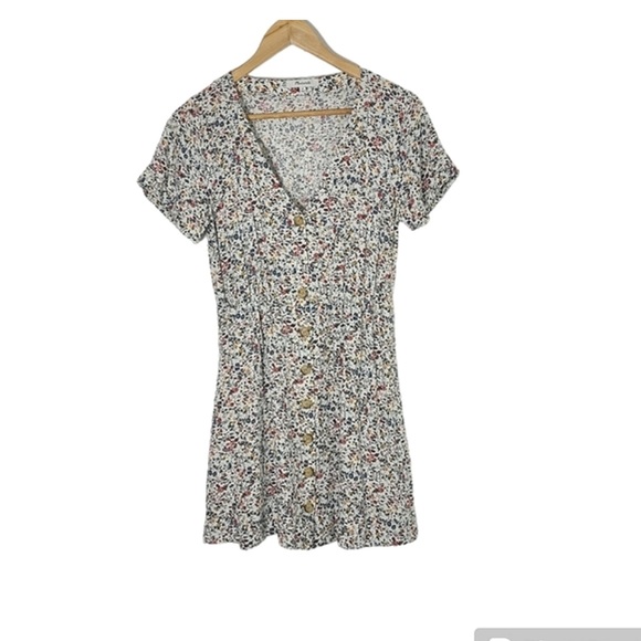 Madewell Button-Front Day Dress in Blossoming Vines Women’s XS - Picture 4 of 12